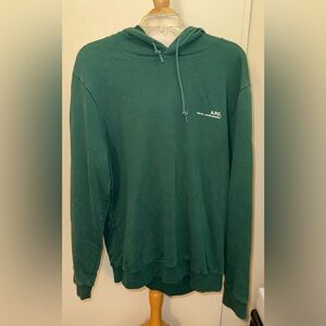 A.P.C. Men's Teal green Hoodie XL